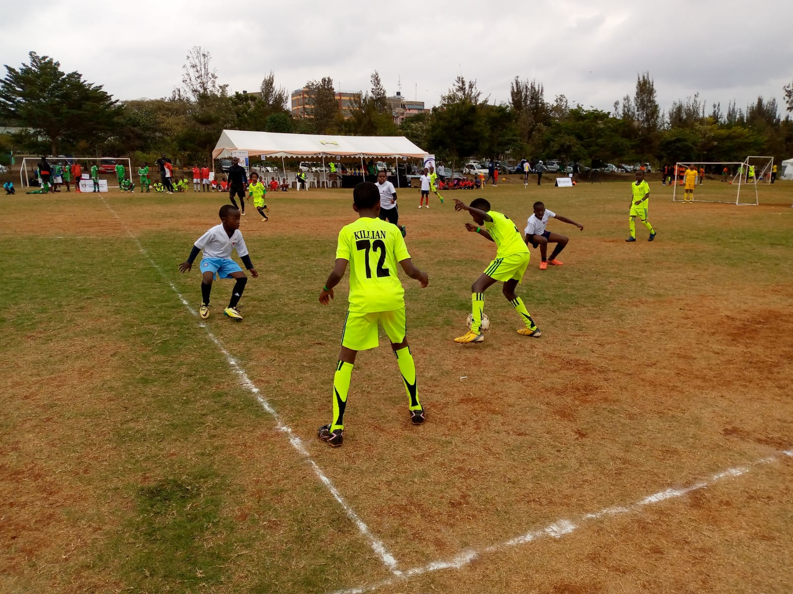 Soccer skills training session
